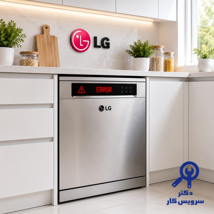 آشنایی با ارورهای ماشین ظرفشویی ال جی LG تعمیر ظرفشویی در تهران